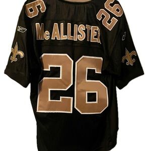 Vintage New Orleans Saints Deuce McAllister Authentic Reebok Jersey Size 48 NFL